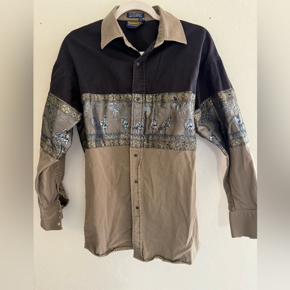 Men's Vintage Pearl Snap Shirt - Picture 1 of 3
